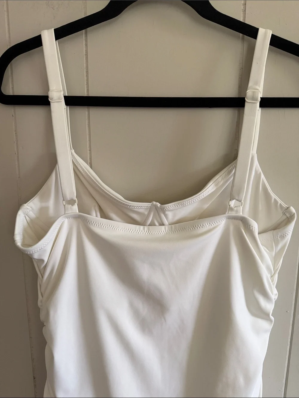 SKIMS Sculpting Swim Ruched One Piece Swimsuit Marble Size XL Cream